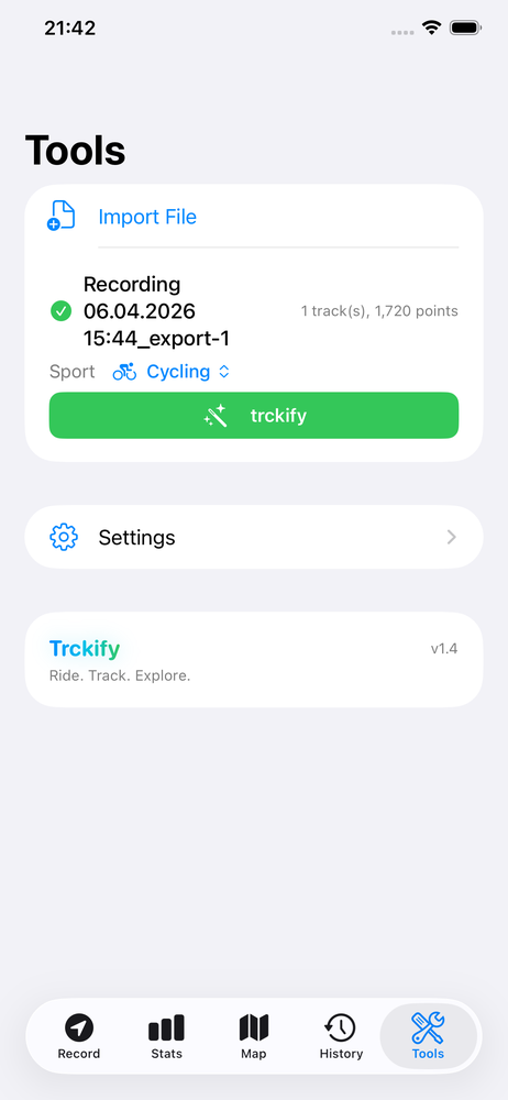 Trckify Screenshot 5